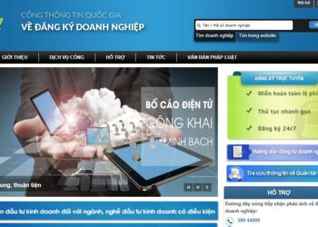 Hướng dẫn thủ tục thay đổi đăng ký kinh doanh qua mạng
