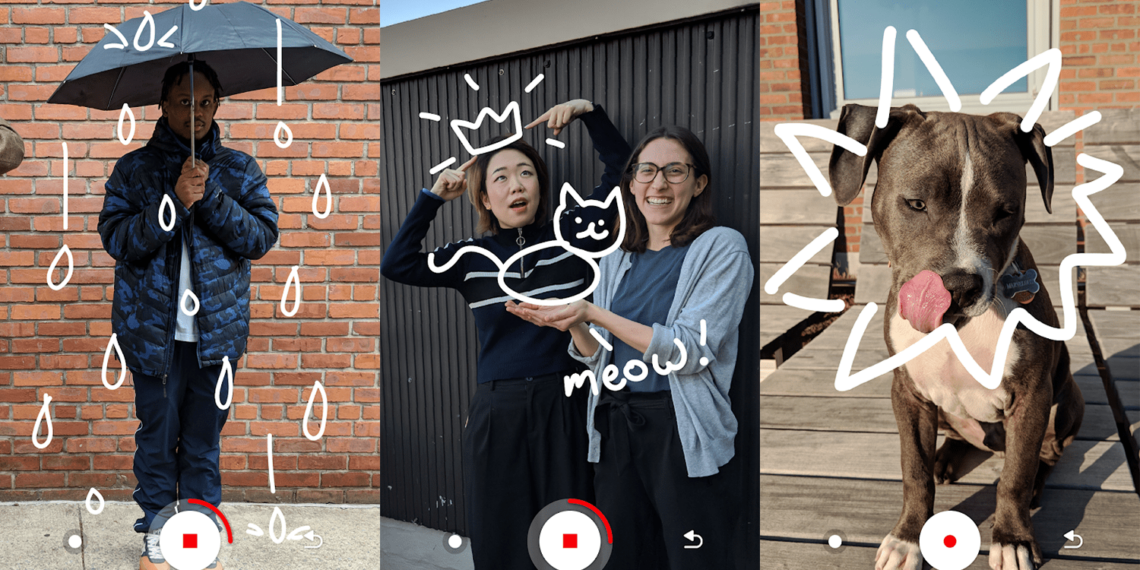 Tải ứng dụng Just A Line quay video clip vẽ lên không khí của Google