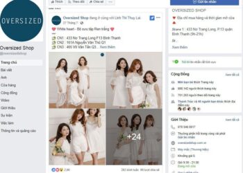 Phân tích shop thời trang online Oversized Shop trên Fanpage Facebook