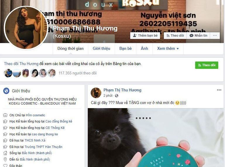 Cách bán mỹ phẩm trên Facebook của mẹ bĩm sữa Phạm Thị Thu Hương 6 Cách bán mỹ phẩm trên Facebook của mẹ bĩm sữa Phạm Thị Thu Hương