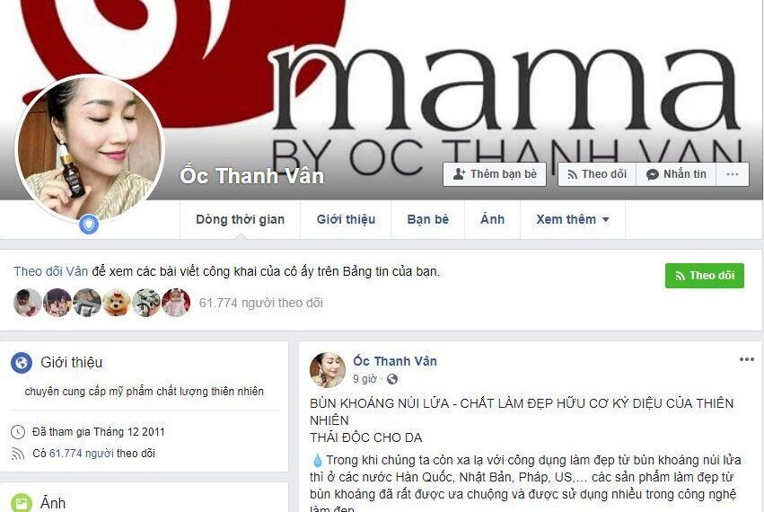 Tìm hiểu cách bán hàng mỹ phẩm trên Facebook của Ốc Thanh Vân 4 Tìm hiểu cách bán hàng mỹ phẩm trên Facebook của Ốc Thanh Vân