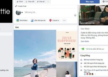 Phân tích shop thời trang online Dottie trên Fanpage Facebook