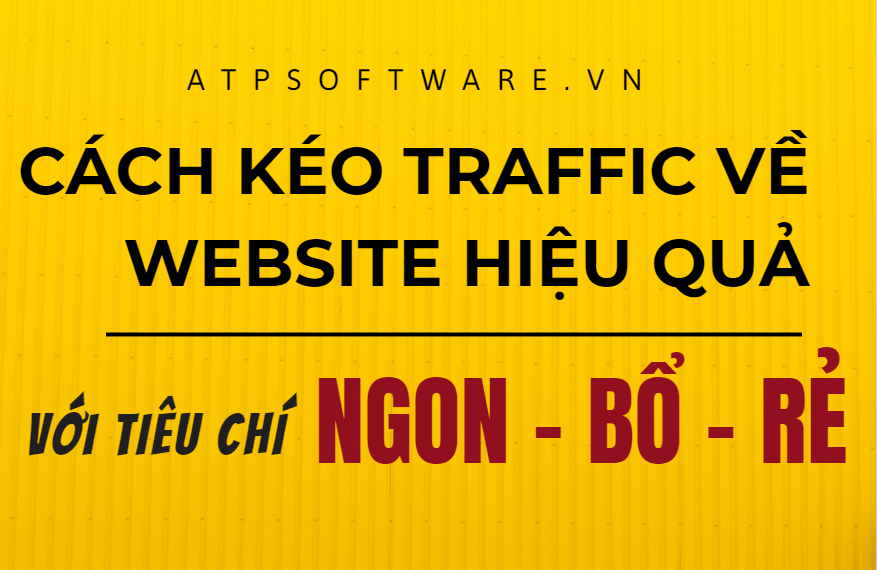 10 cách kéo traffic hiệu quả về Website với tiêu chí ngon, bổ, rẻ 1 10 cách kéo traffic hiệu quả về Website với tiêu chí ngon, bổ, rẻ