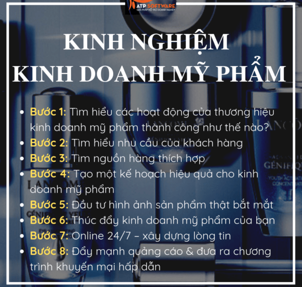 8 bước chuẩn bị cực kỳ quan trọng dành cho người mới bắt đầu kinh doanh mỹ phẩm 10 8 bước chuẩn bị cực kỳ quan trọng dành cho người mới bắt đầu kinh doanh mỹ phẩm