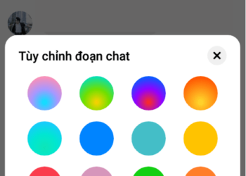Hướng dẫn chuyển màu sắc gradient cho cửa sổ chat Facebook Messenger