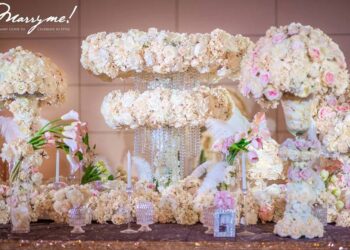 Kinh doanh dịch vụ tiệc cưới 2019: Xu hướng trang trí tiệc cưới băng hoa vải