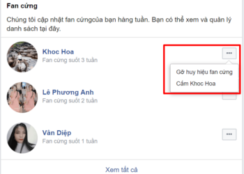 Hướng dẫn xem danh sách FAN CỨNG và xóa FAN CỨNG trên Fanpage Facbook