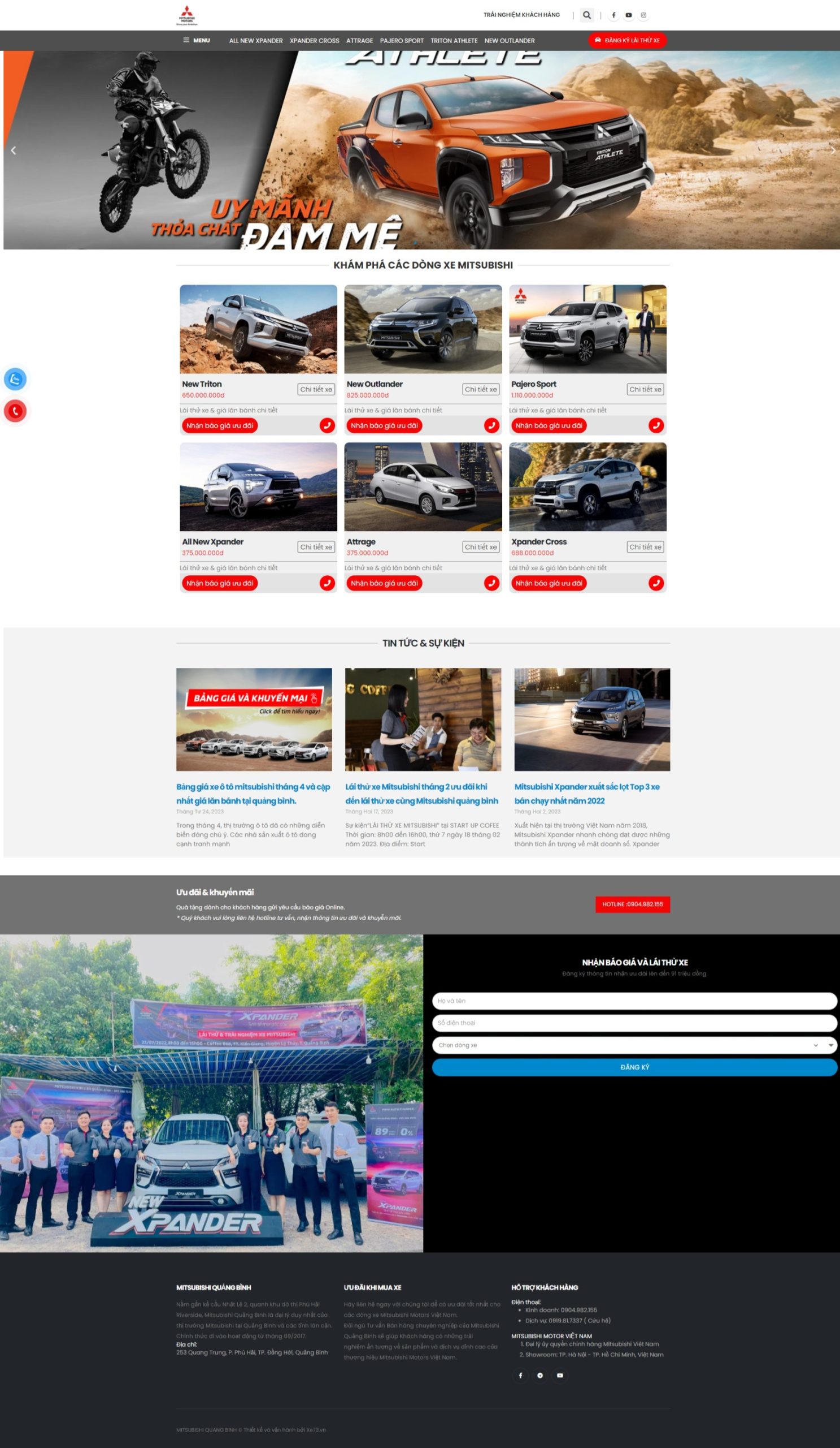 Template web bán hàng xe ô tô
