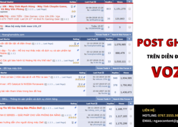 Post Ghim Trên Diễn đàn Voz 1