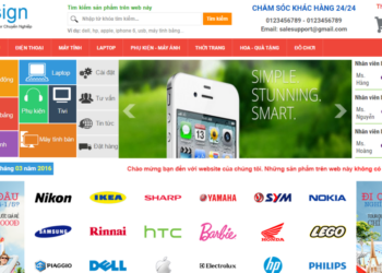 Template Website Bán Hàng Trực Tuyến