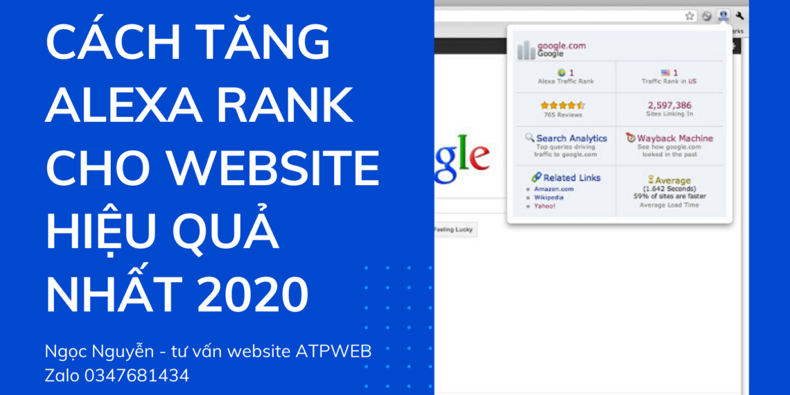 CÁCH TĂNG ALEXA RANK CHO WEBSITE HIỆU QUẢ NHẤT 2020