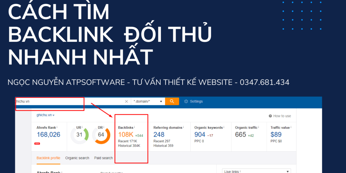 CÁCH TÌM BACKLINK ĐỐI THỦ NHANH NHẤT