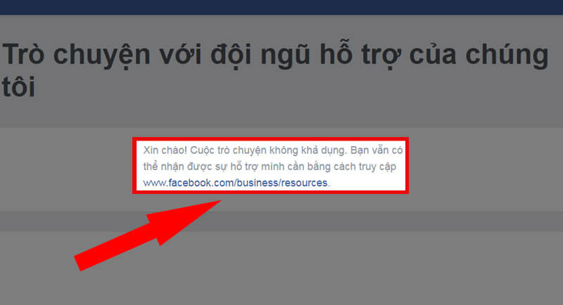 chat support facebook 
