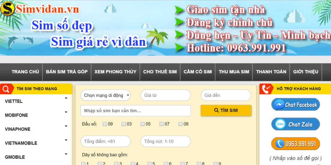 Simvidan có phải địa chỉ bán sim không? 2 Simvidan có phải địa chỉ bán sim không?
