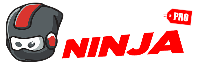 logo simple ninja red