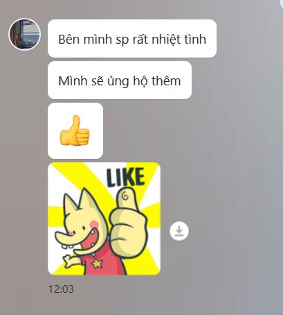 support nhiet tinh se ung ho