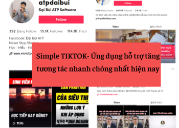 Simple TIKTOK- Ứng dụng hỗ trợ tăng tương tác nhanh chóng nhất hiện nay