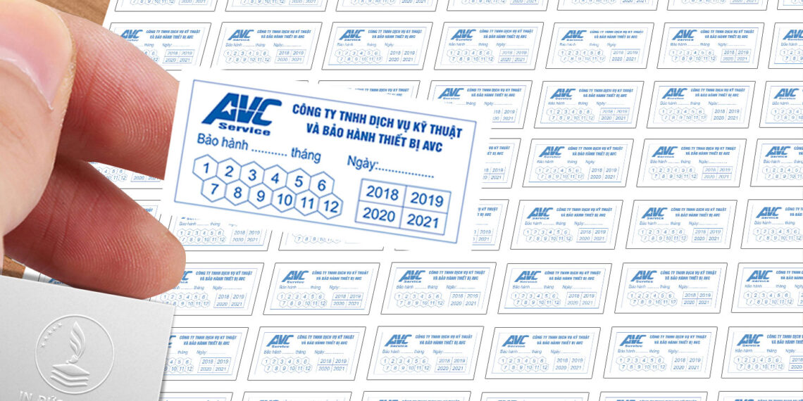 In Tem Bảo Hành Giá Rẻ Chất Lượng Tốt Lấy Ngay TPHCM