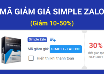 Mã giảm giá Simple Zalo giảm 10-50% cập nhật mới nhất hiện nay