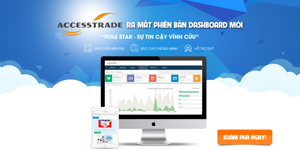 Accesstrade vn - Giao diện mới cho Dashboard 3 Accesstrade vn ra mắt giao diện dashboard mới