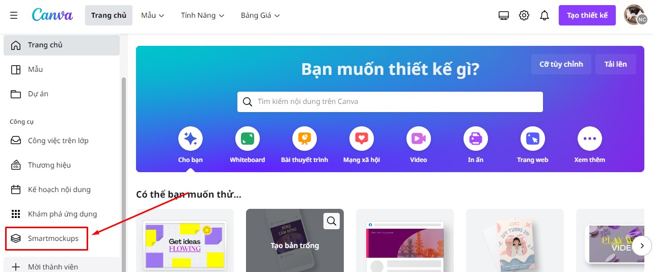 cách tạo mockup bằng canva 