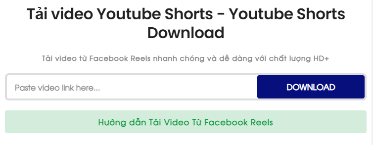 công cụ tải video youtube shorts
