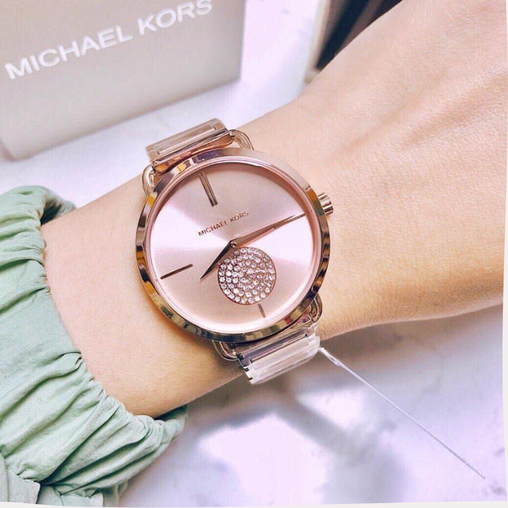 Đồng hồ Michael Kors Portia Rose GoldTone Watch 365mm  MK3640