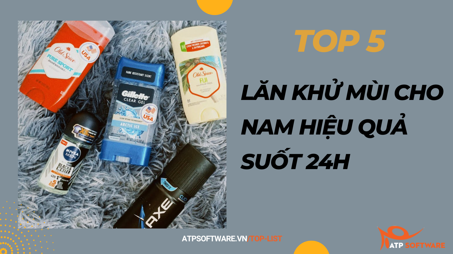 lăn khử mùi cho nam hiệu quả suốt 24h