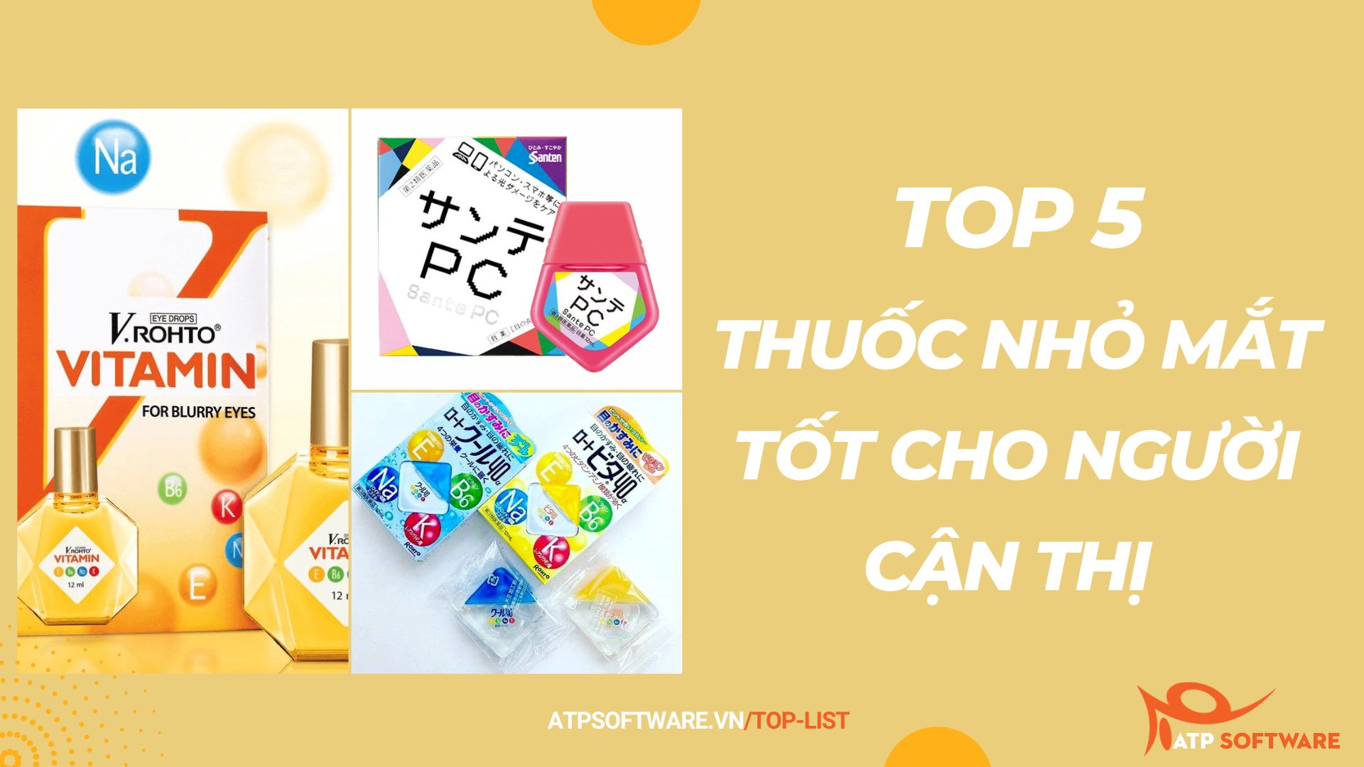 Top 5 thuốc nhỏ mắt tốt cho người cận thị