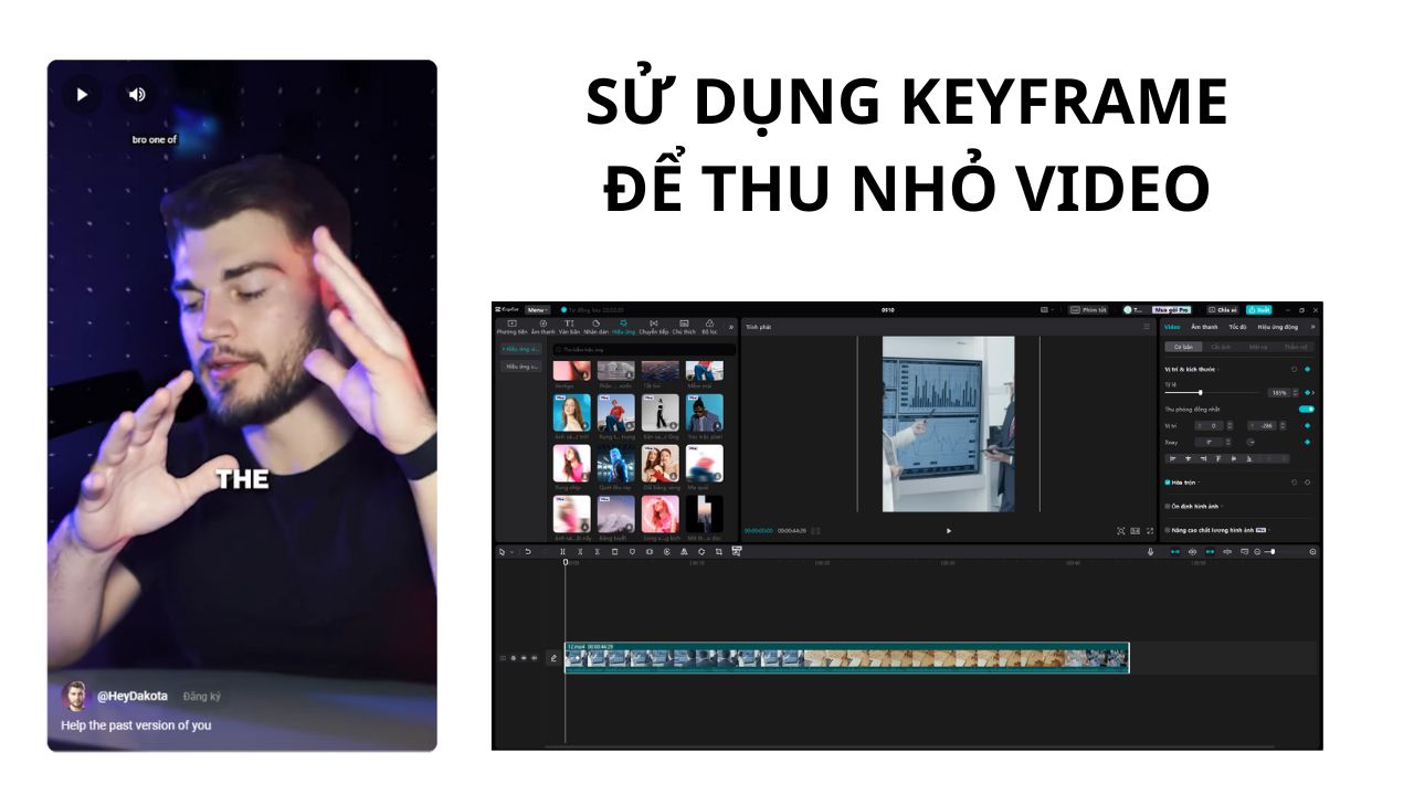 Sử dụng keyframe