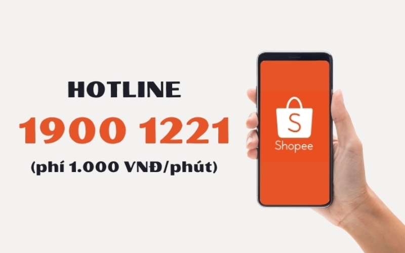 Gọi đến số hotline chăm sóc khách hàng Shopee