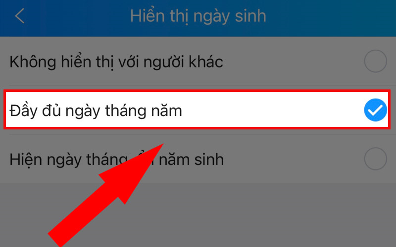 Ngày sinh