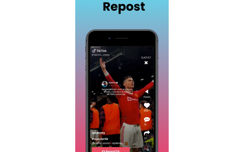 Xóa logo TikTok bằng ReposterTik