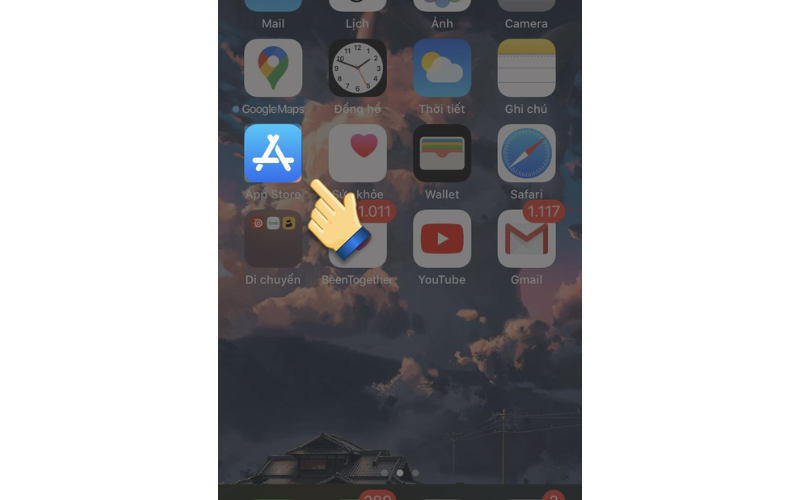 Mở App Store trên thiết bị của bạn
