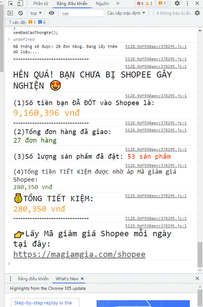 Kiem tra chi tieu Shopee 8