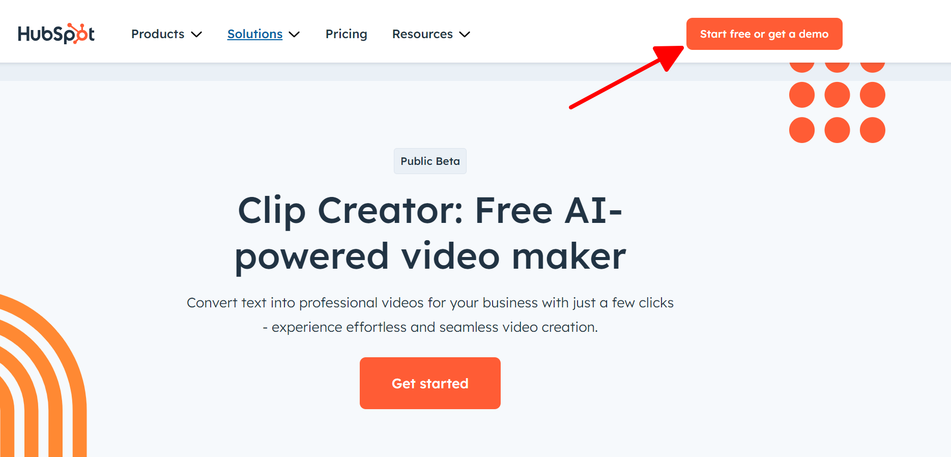 đăng ký HubSpot Clip Creator