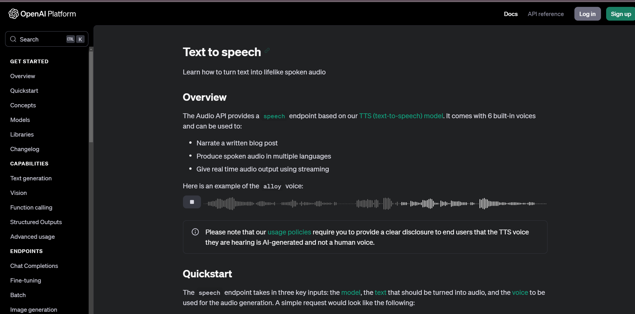 text to speech by openai