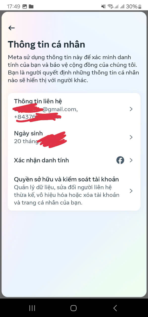 xac minh so dien thoai facebook tren dien thoai 5