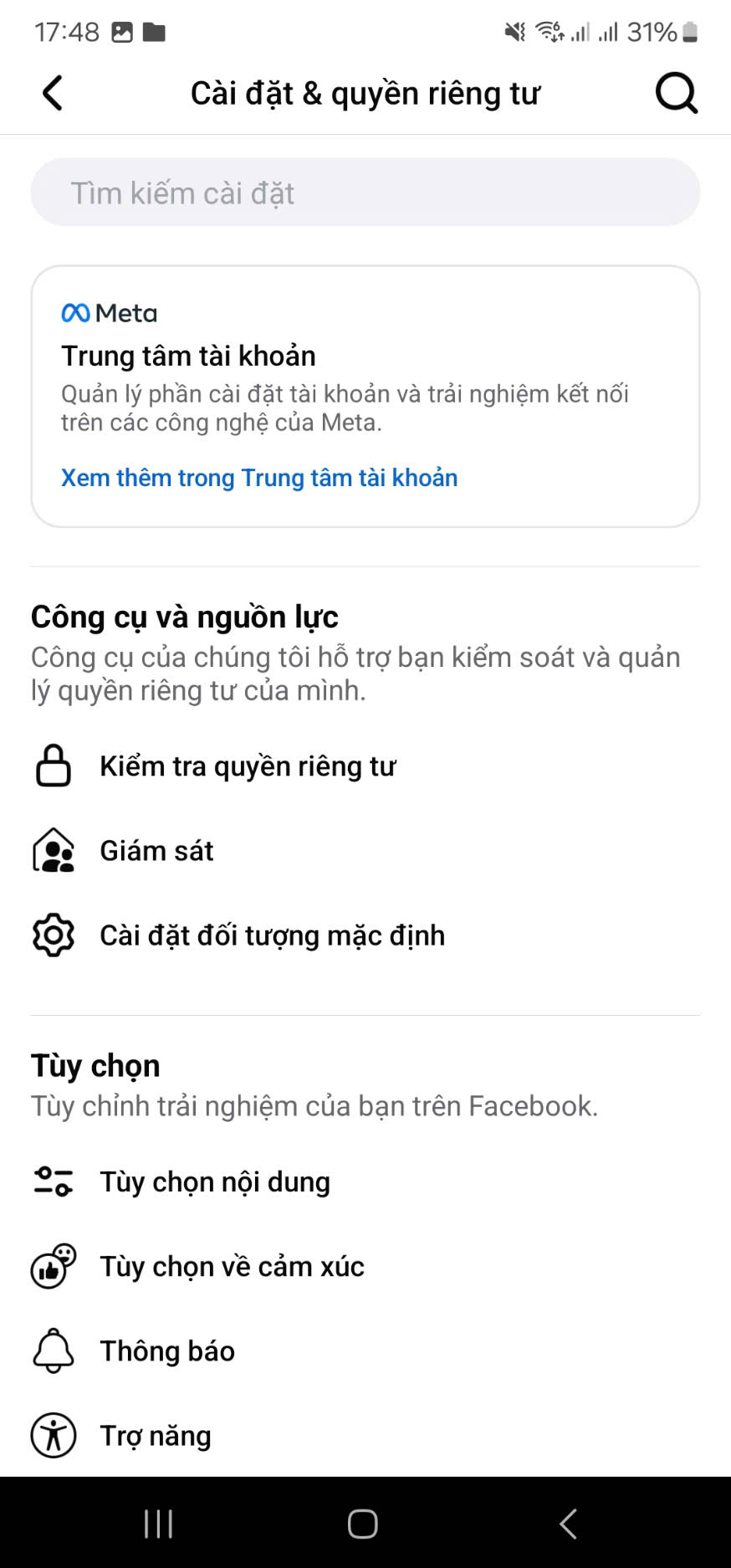 xac minh so dien thoai facebook tren dien thoai 6