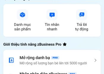 nâng cấp danh bạ zalo