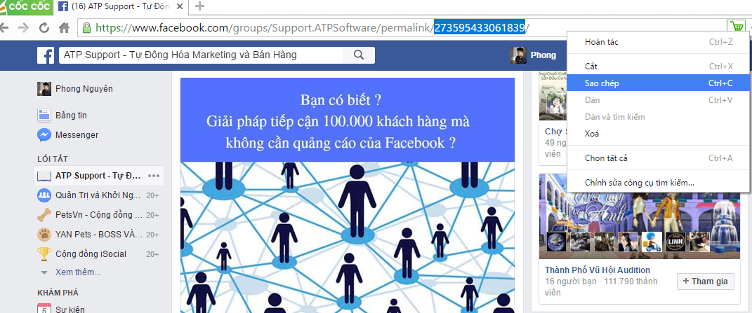 Hướng dẫn cách lấy UID trên Facebook 2018 lay uid post - Hướng dẫn cách lấy UID trên Facebook 2018