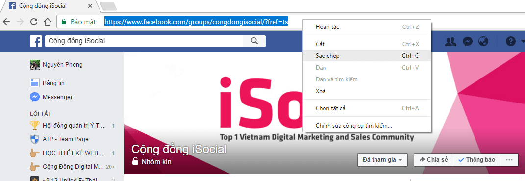 Hướng dẫn cách lấy UID trên Facebook 2018 quet group - Hướng dẫn cách lấy UID trên Facebook 2018
