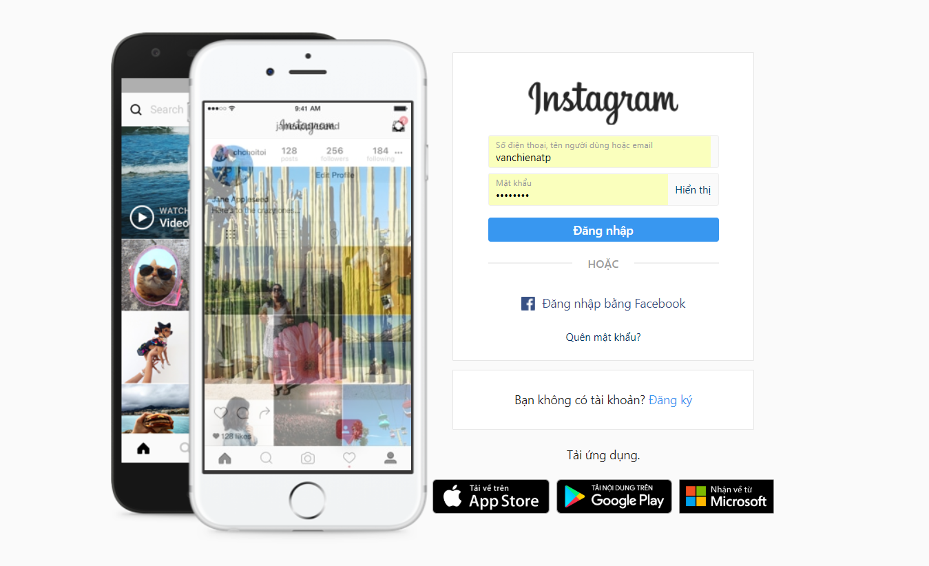 ng nhập vào instagram - Hướng dẫn tạo tài khoản &amp; đăng nhập trên các MXH Facebook, Instagram, Zalo, Google plus