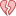 Broken heart emoticon for Facebook status and comments Broken Heart Emoticon