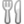 Fork and knife Fork and knife emoticon