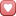 White heart White heart in red square