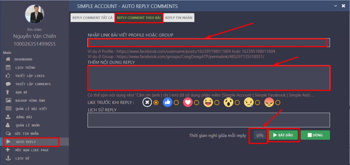 Hướng dẫn cài đặt tự động trả lời bình luận trên Facebook cá nhân Tự động trả lời comment trên Facebook cá nhân - Hướng dẫn cài đặt tự động trả lời bình luận trên Facebook cá nhân