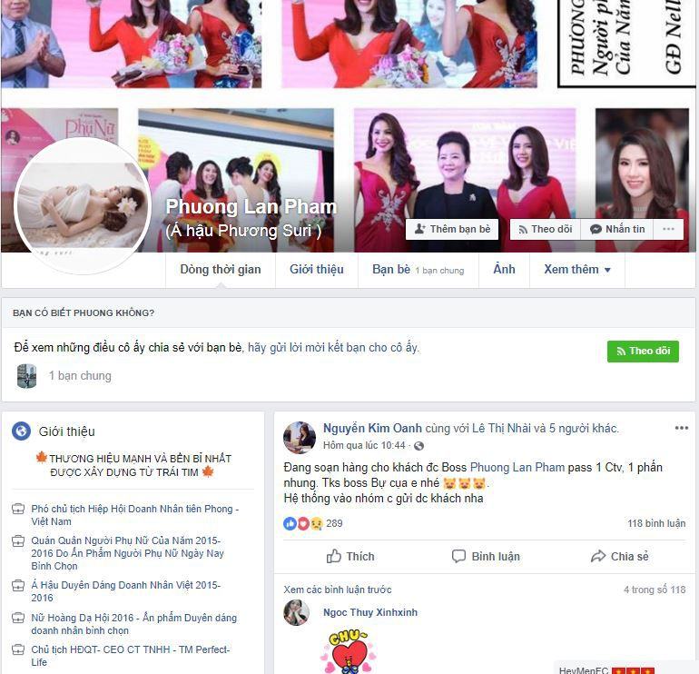 f1 a hau phuong suri ban hang online - Cách bán mỹ phẩm online trên Facebook của Á hậu Phương Suri