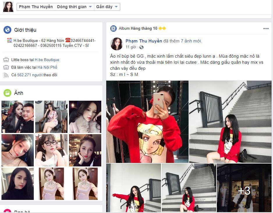 coppy 15 - Tìm hiểu cách bán hàng thời trang trên Facebook cá nhân của Hot Girl Huyền Bé