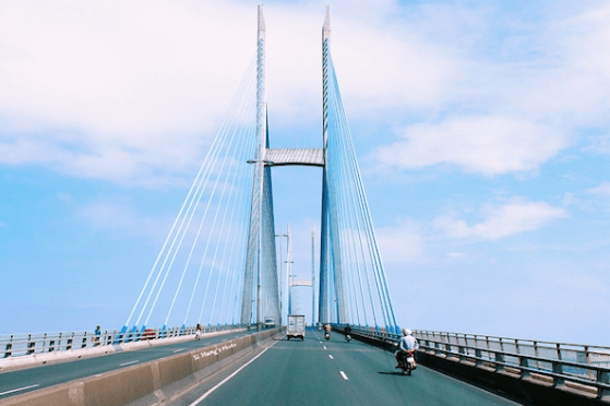 Cầu Mỹ Thuận - biểu tượng của thành phố Vĩnh Long (ảnh ST)